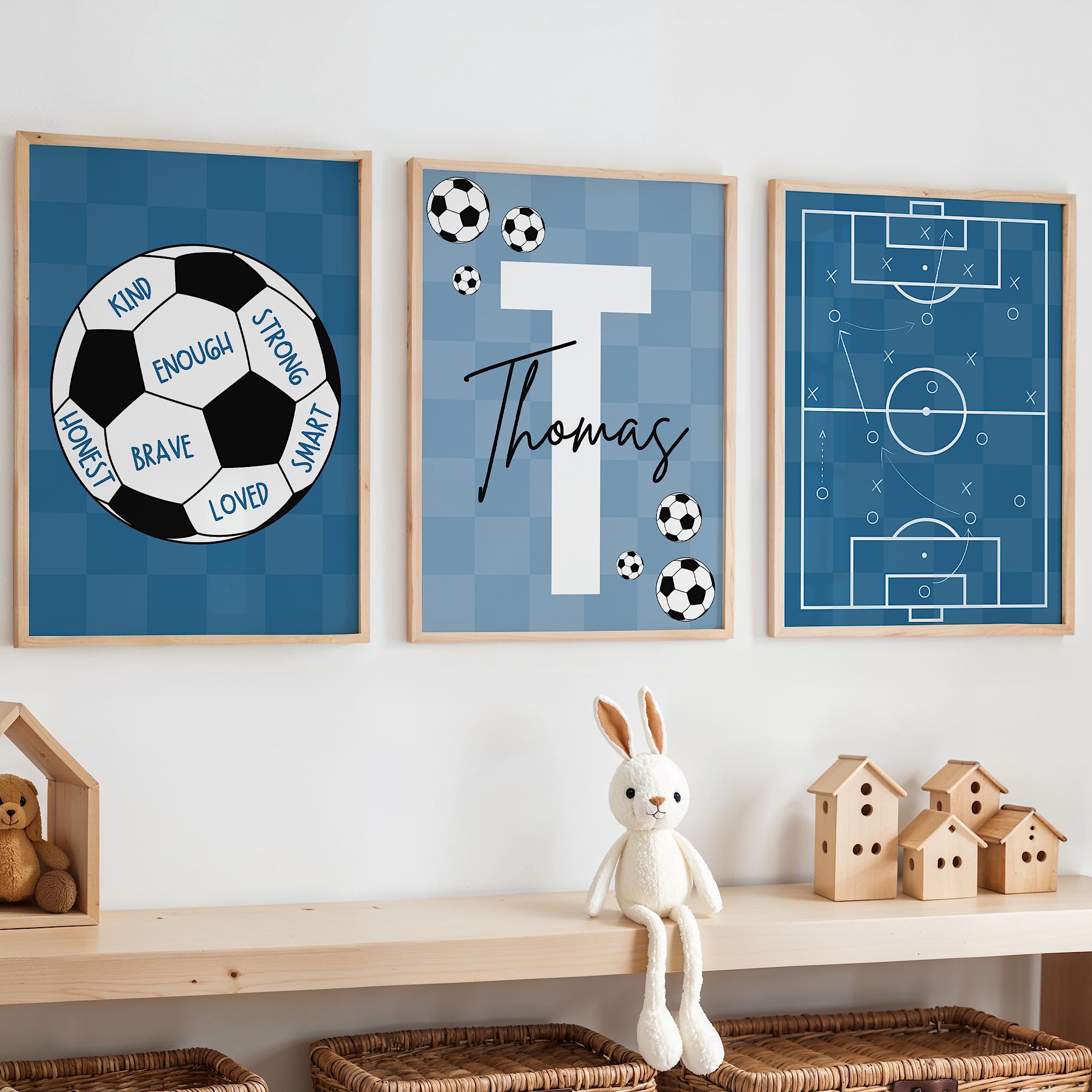 Photography Nature - Ensemble d'art mural de Football personnalisé,