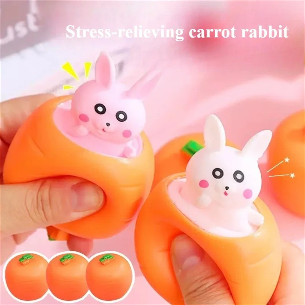 Photography Jokes - Jouets à presser lapin carotte Fidget