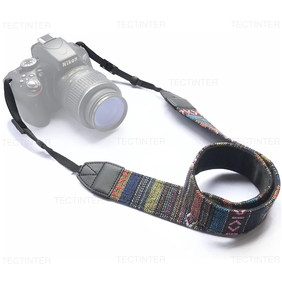 Camera Strap Leather - Sangle de caméra réglable en cuir