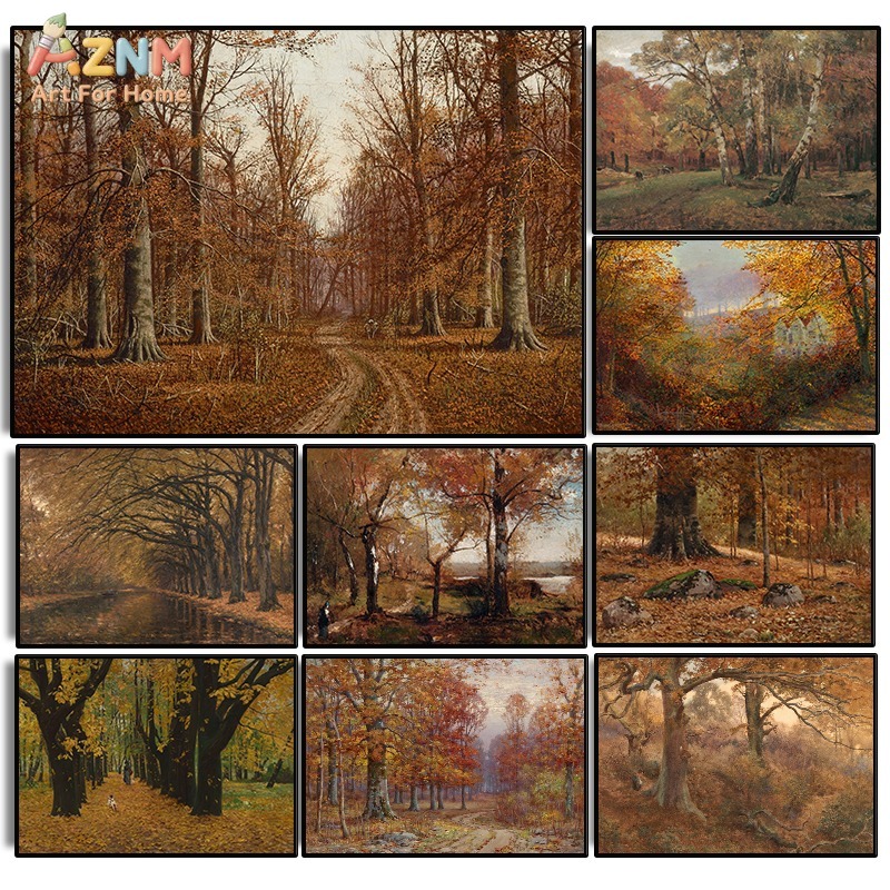 Photography Nature - AZNM Toile murale vintage avec paysage