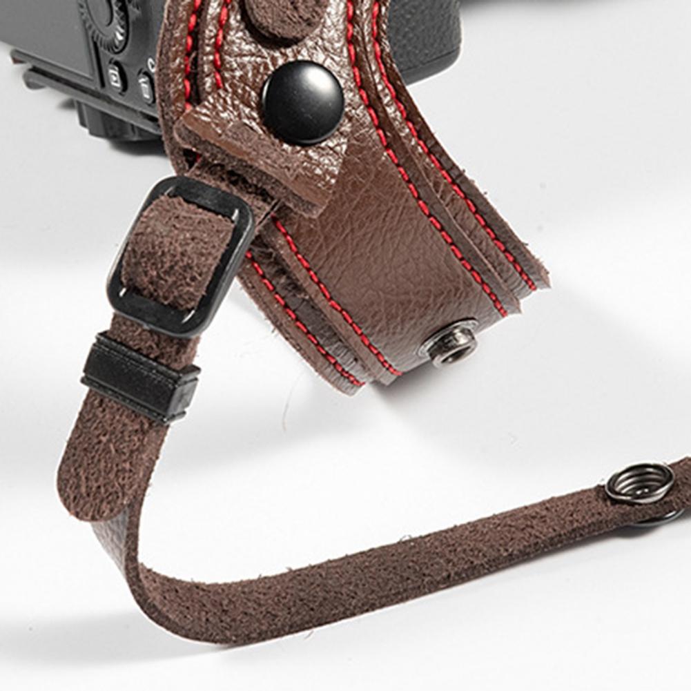 Camera Strap Leather - Bracelet de poignet pour appareil photo,