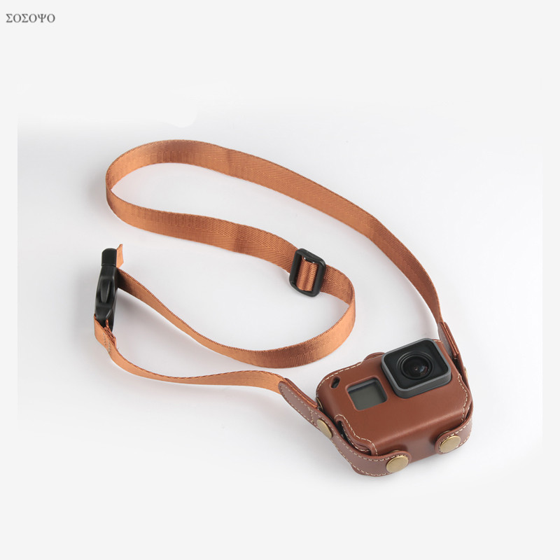 Camera Strap Leather - Étui de protection en cuir PU
