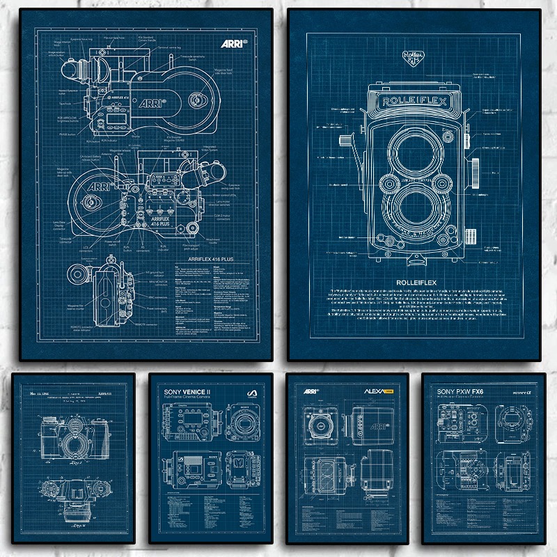 Photography Vintage - Vintage Leica caméra plan affiche photographie