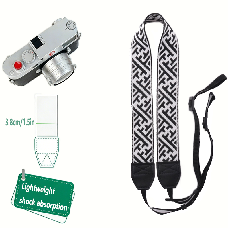 Sangle de caméra portable régl - Camera Strap Leather avis et prix