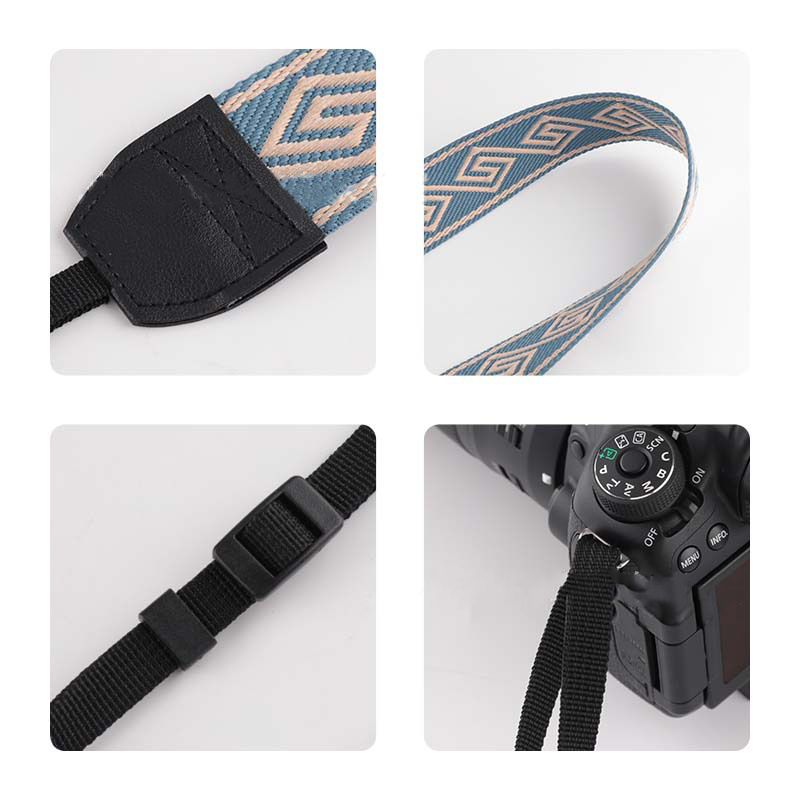 Sangle de caméra portable régl - Camera Strap Leather avis et prix