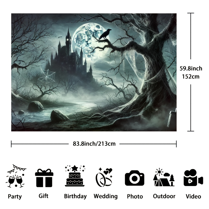 Tissu de fond d'Halloween Ghos - Photography Dark Cloth avis et prix
