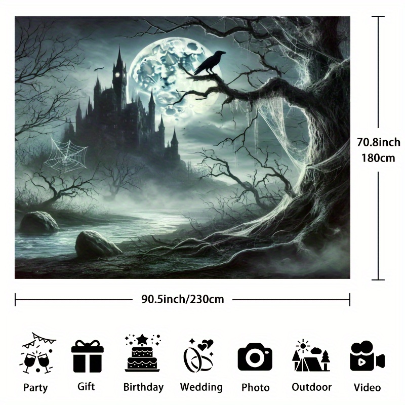 Tissu de fond d'Halloween Ghos - Photography Dark Cloth avis et prix