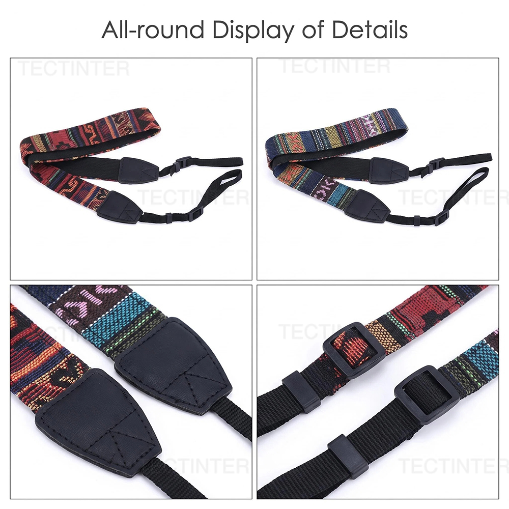 Sangle de caméra réglable en c - Camera Strap Leather avis et prix