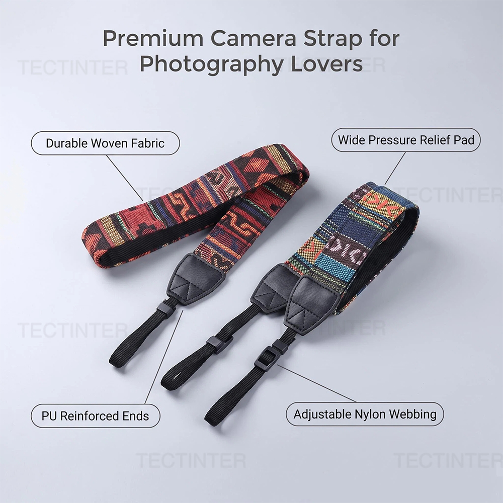 Sangle de caméra réglable en c - Camera Strap Leather avis et prix