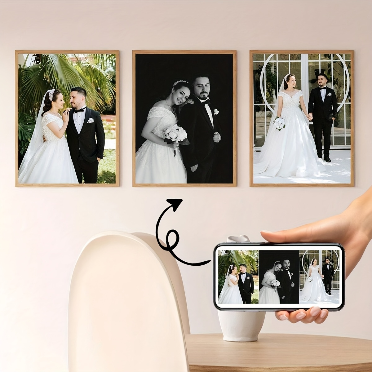 Affiche en toile carrée person - Photograph Lyrics avis et prix