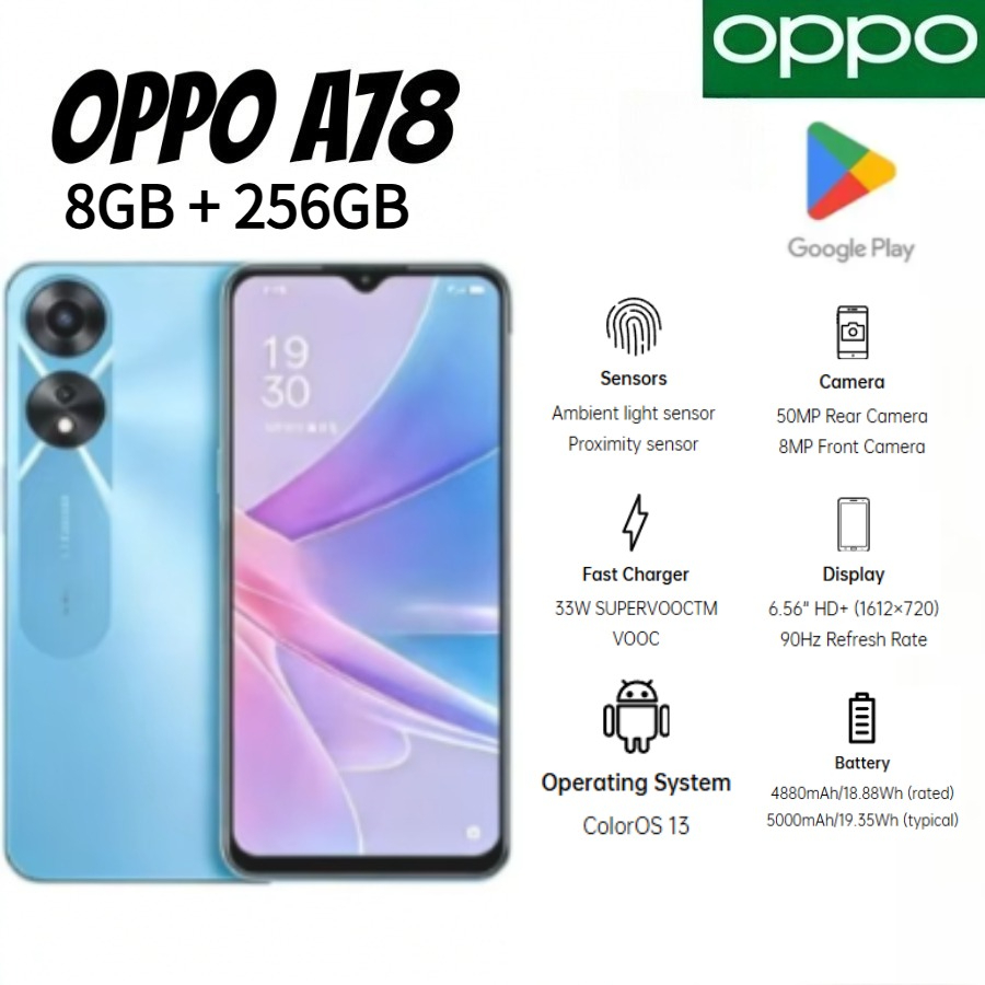 Nouveau Smartphone OPPO A78 Éd - Photography Sim avis et prix